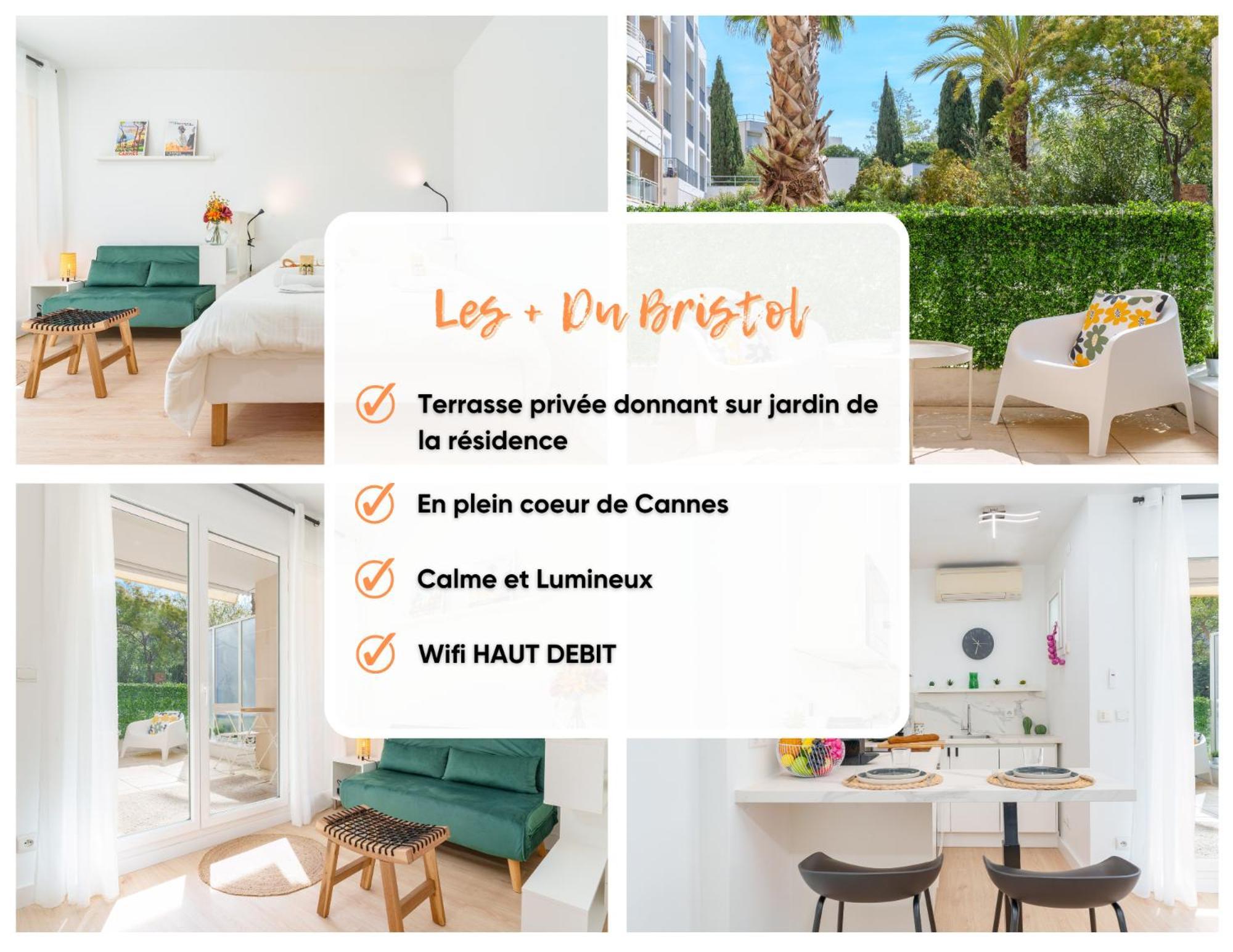 Le Bristol By Apirent #Climatisation #Terrasse #Central Cannes Ngoại thất bức ảnh