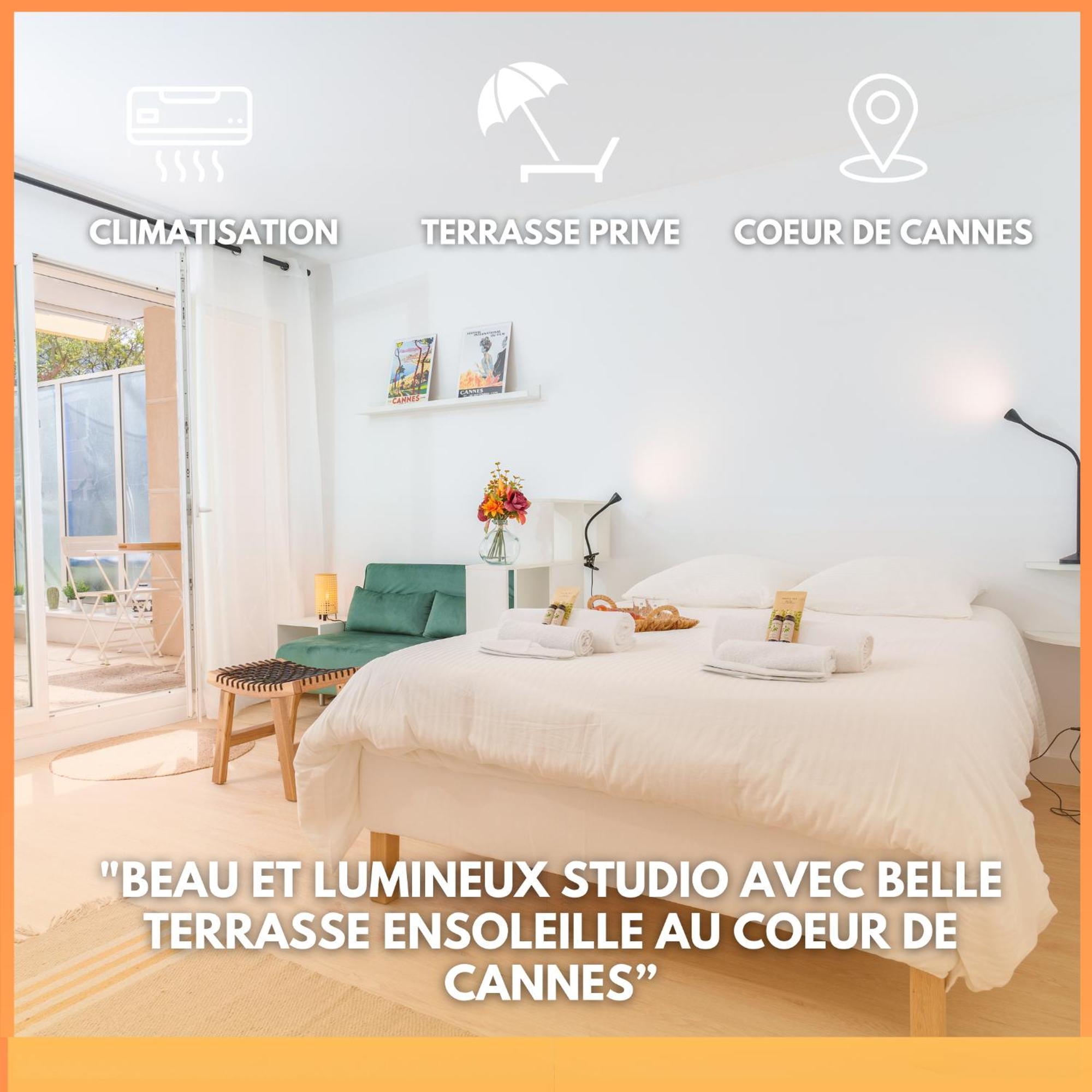 Le Bristol By Apirent #Climatisation #Terrasse #Central Cannes Ngoại thất bức ảnh